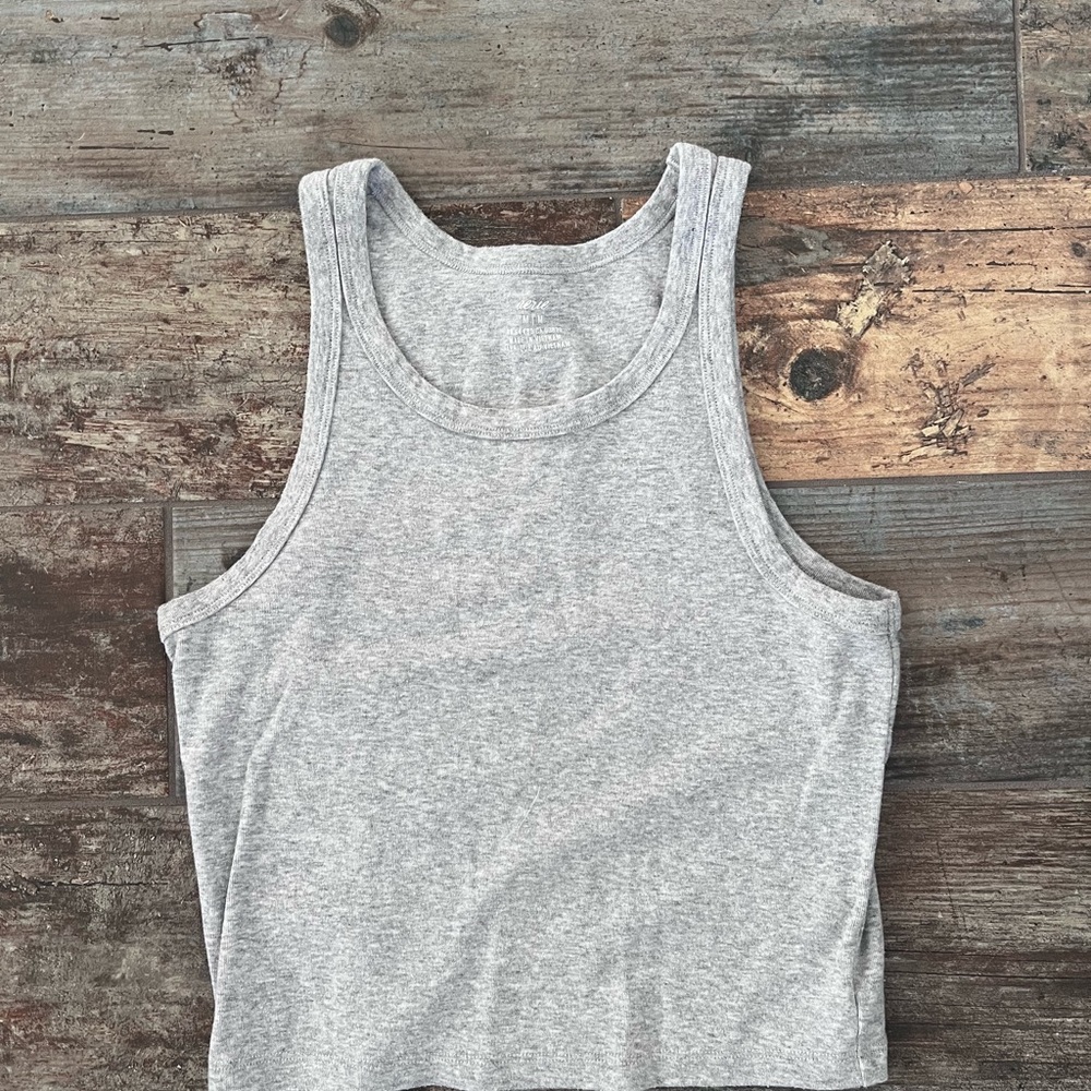 Gray Sleeveless Women's Top